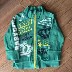 BABY DOLL グリーン パーカー 80