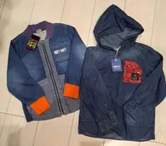 【新品未使用】デニムシャツ　まとめ　110cm