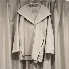アンフィーロ ウール混 リバー フーデット コート 【撥水】 ベージュ S