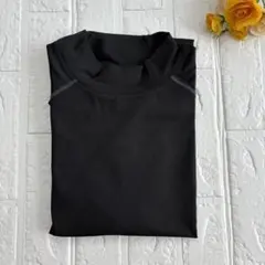 新品✴️メンズ インナー 長袖 シャツ 黒 XL 通気性⭕️のサムネイル