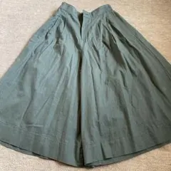 ユニクロ　カジュアルワイドパンツ　カーキ　S
