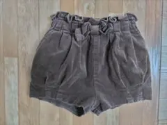 petit main ショートパンツ コーデュロイ ブラウン 100