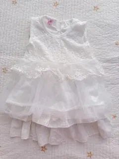 レース ノースリーブ　90〜100 結婚式　写真館　フリル　ズボン付きスカート