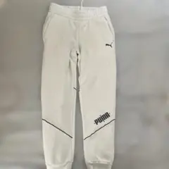 PUMA ホワイト スウェットパンツ