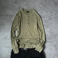 00s BANANA REPUBLIC rib henleyneck l/sのサムネイル