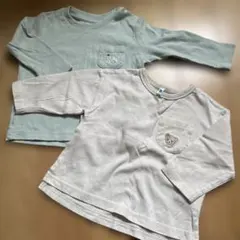 UNIQLO ベビー長袖Tシャツ 2枚セット 80