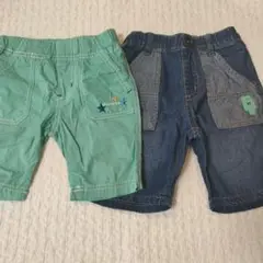 ハッシュアッシュ☆ハーフパンツセット　90