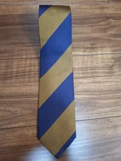 Robert Fraser シルクネクタイ ネイビーオーカー 通年用Hankyu