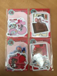 セブンイレブン　トムとジェリー　ステッカー　４点　セット