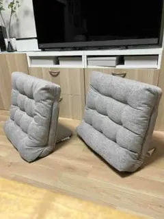 カインズ　座布団にもなる背もたれイス F-Lepoco グレー