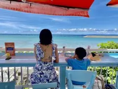 花柄ワンピース