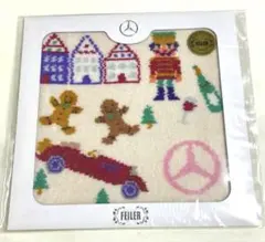 FEILER×メルセデスベンツコラボ 新品 シュニール ハンカチ クリスマス柄
