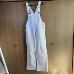 ウィゴーWEGO人気　オーバーオール　サロペット　コットン　ホワイトL