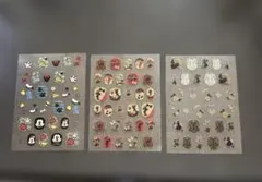 ディズニー　ネイルシール　3枚セット