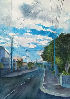 時をかける少女 相合傘 複製原画 - メルカリ