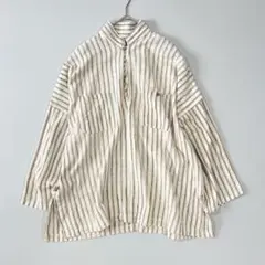 ★うさと★麻100％★天然草木染め★手織★体に優しい★前開き★ポケットスリット ☆うさと☆麻100％☆天然草木染め☆手織☆体に