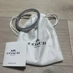 COACH シグネチャーCバングルシルバーカラーブレスレット