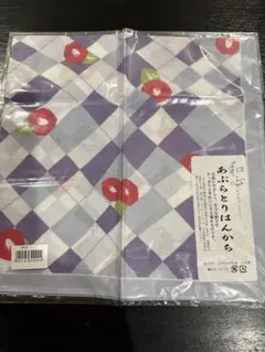 和心 あぶらとりはんかち チェック柄 椿のサムネイル