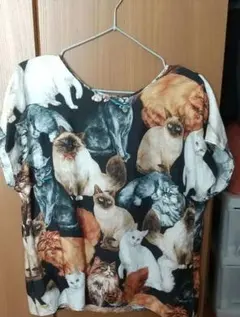 新品 DOLCE&GABBANA ドルチェ&ガッバーナ キャット柄トップス 猫のサムネイル