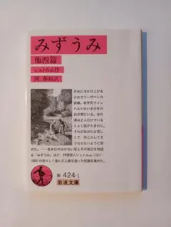 みずうみ シュトルム著 岩波文庫