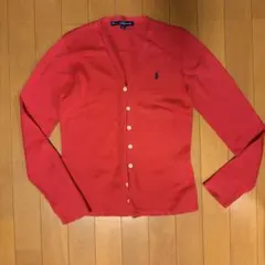 中古　RALPH LAUREN SPORT 赤 カーディガン M