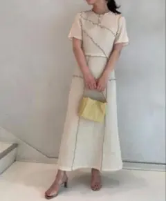 SNIDEL メローデザインワンピース　0サイズ