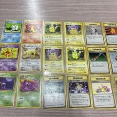 旧裏ポケモンカードセット　ピカチュウ4枚まとめ売り