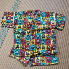 Party Party 甚平 110サイズ カラフル動物柄