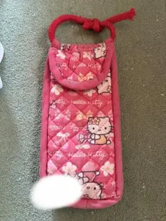 Hello Kitty キルティング マルチポーチ ピンクのサムネイル