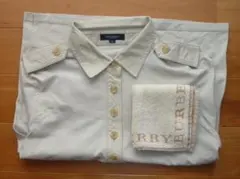 値下げ ハンカチ付 Burberry 半袖シャツ レディース 美品 SIZE4のサムネイル