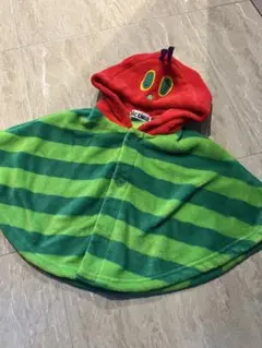 70〜90㎝　エリック・カール はらぺこあおむし　ポンチョ