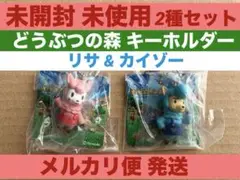 どうぶつの森 マスコットフィギュア キーホルダー リサ カイゾー 2種セット