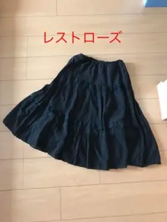 レストローズ 黒レースの可愛いスカート サイズ2のサムネイル