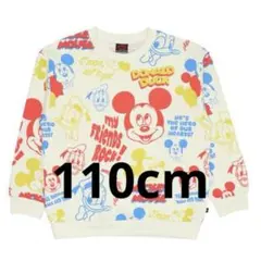 ベビードール　ミッキーフレンズ総柄トレーナー110cm