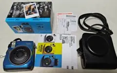 極美品！ FUJIFILM instax mini 70 青 ＋ 革ケース付