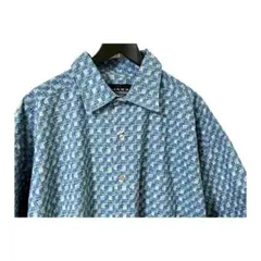 90s/USA/MAXX FM 総柄 アロハシャツ ビッグサイズ XL/3XL