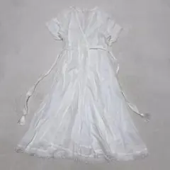 ✨極美品✨ツハル ジャカード花柄ノースリワンピース マキシ丈 インド