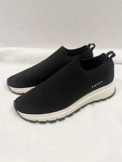PRADA ソックススニーカー ニットスニーカースリッポン 黒 レディースのサムネイル