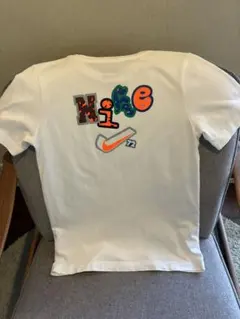 NIKE ロゴプリント Tシャツ ホワイト キッズサイズL