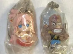 ワンピース　しらほし　ハチ　フィギュアストラップ　ガチャ　魚人　人魚　セット