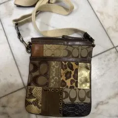 COACH パッチワーク ショルダーバッグ