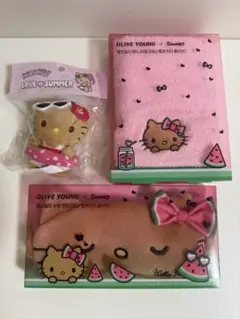 【限定】オリヤン 日焼けキティちゃん 新品3点セット