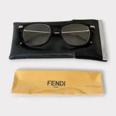 フェンディ アビエイター サングラス 度入り FE40003U 01B ブラック