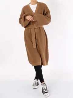美品　jouetie ワッフルニットベルトカーディガンのサムネイル