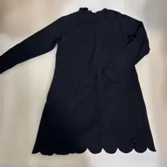 devirock 黒 長袖ワンピース　リボン付き150サイズ