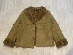 ジャケット ムートンフェイクファー レディース