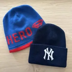 ヤンキースGAP kidsスーパーマンニット帽