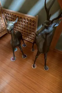 鹿の置物(真鍮)