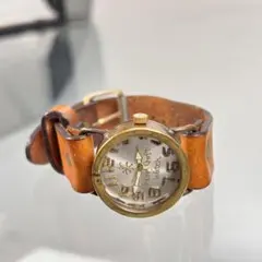 渡辺工房　スケルトン 腕時計 レザーベルト 渡辺工房 スケルトン 腕時計 レザーベルト - メルカリ