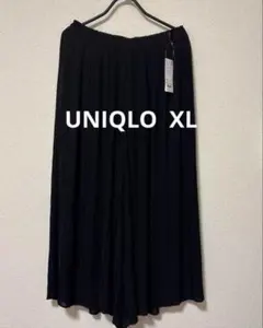 ま*ん様 新品⭐︎ユニクロ　シフォンプリーツスカートパンツ　ブラック　XL 未使